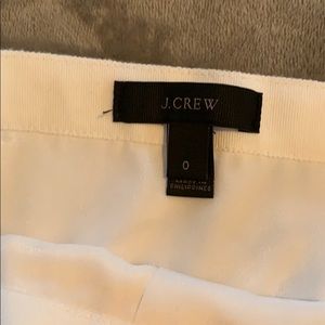 Size 0 white J. Crew midi skirt